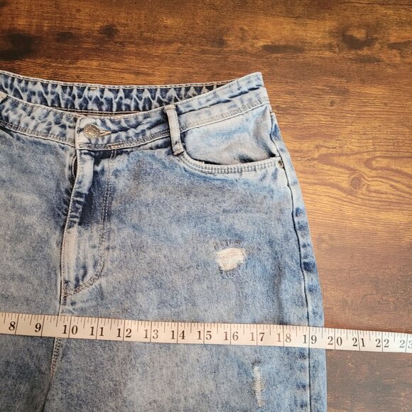 Kraus Jeans Size 8 Mom High Rise Crop Medium Light Wash Denim - Picture 7 of 10